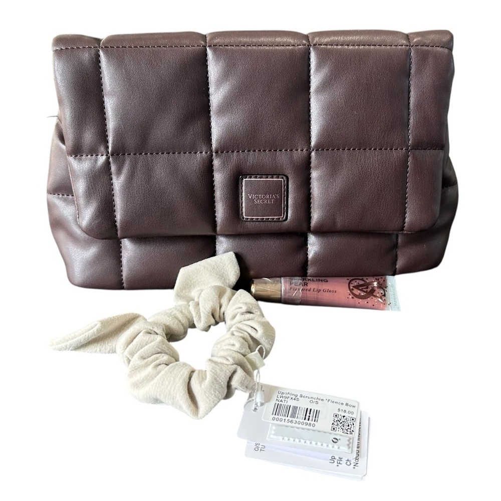 Lululemon Accessory Victoria Secret Cosmetic Bag Victoria Secret Lip Gloss NWT - Picture 1 of 10